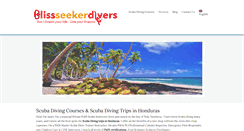 Desktop Screenshot of blissseekerdivers.com