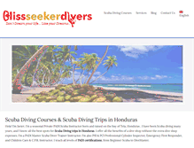 Tablet Screenshot of blissseekerdivers.com